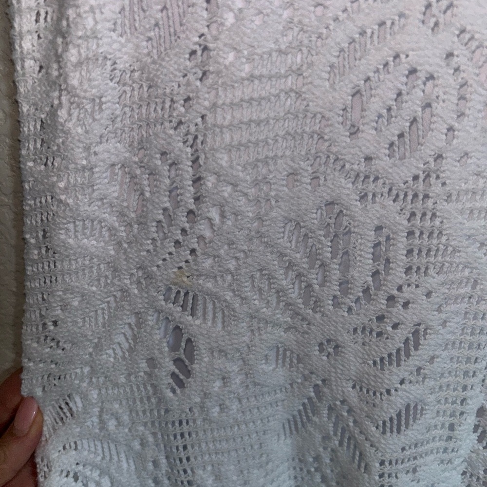Lily Pulitzer maxi dress, white crochet/lace